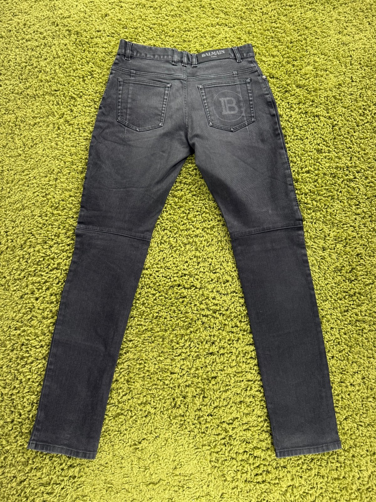 Jeans Biker Balmain Nero 32 - Second Hand Di Fiore
