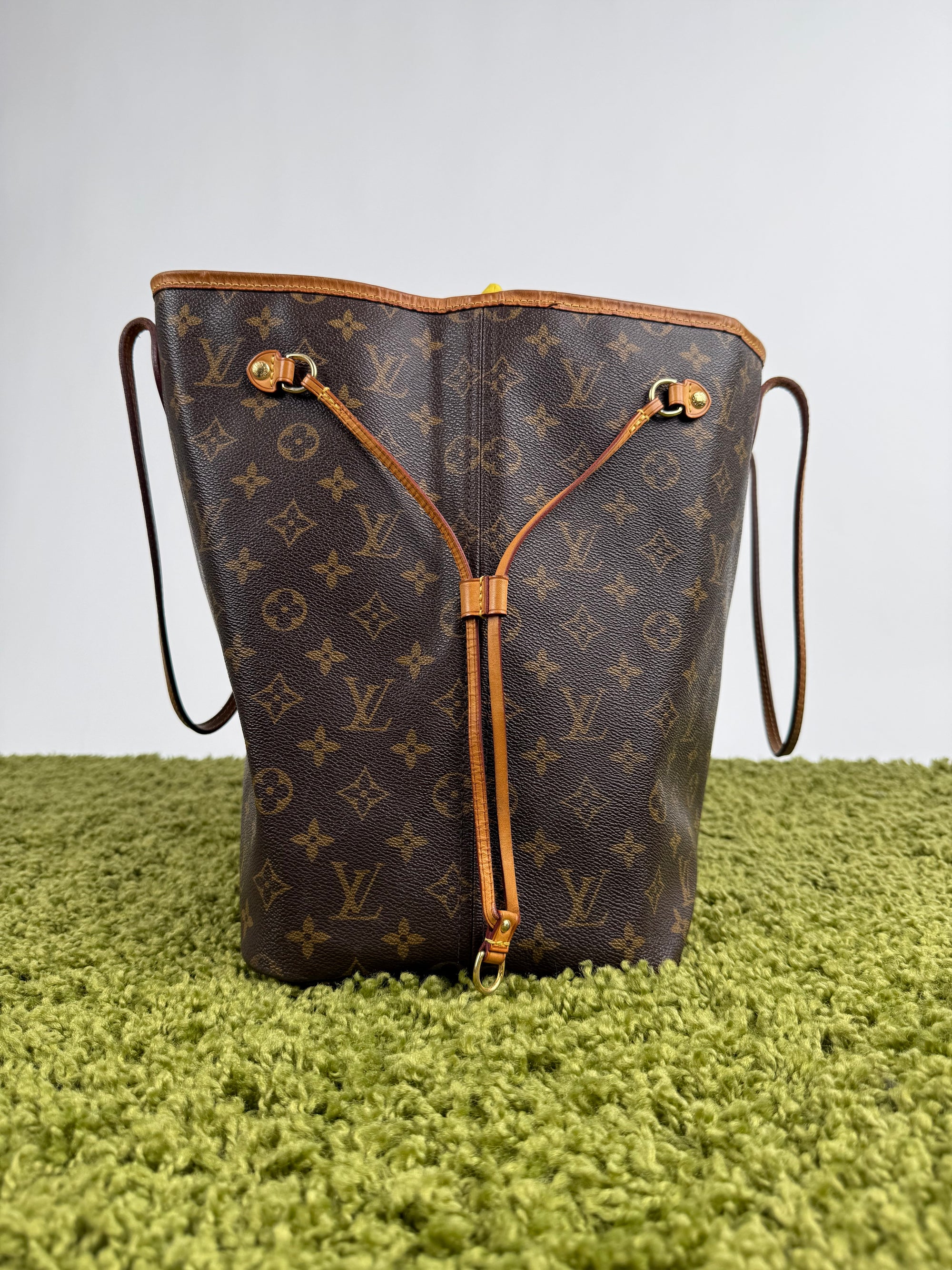 Borsa Neverfull MM monogram Louis Vuitton Marrone
