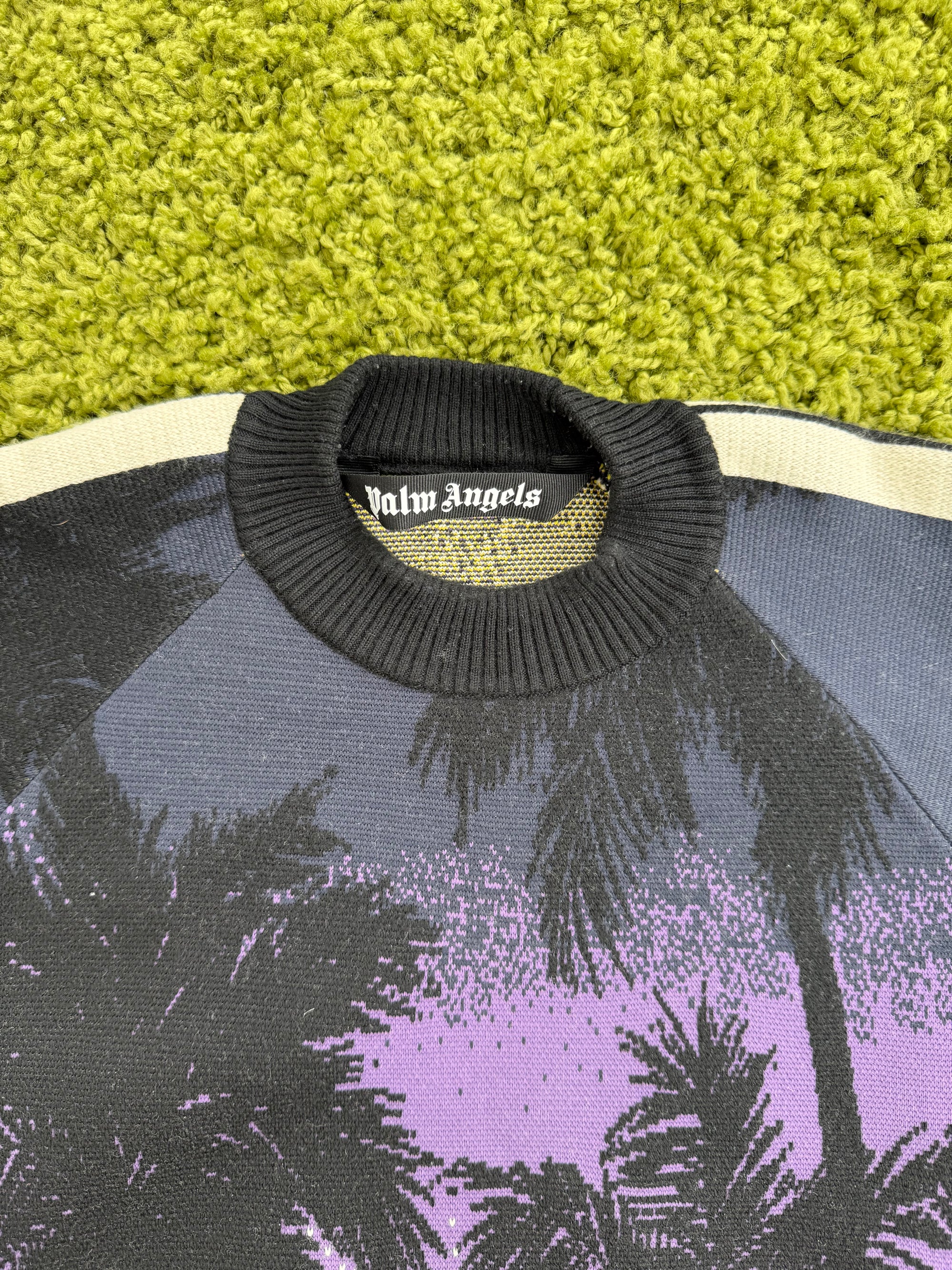 Felpa Sunset Palm Angels Nera Multicolor L