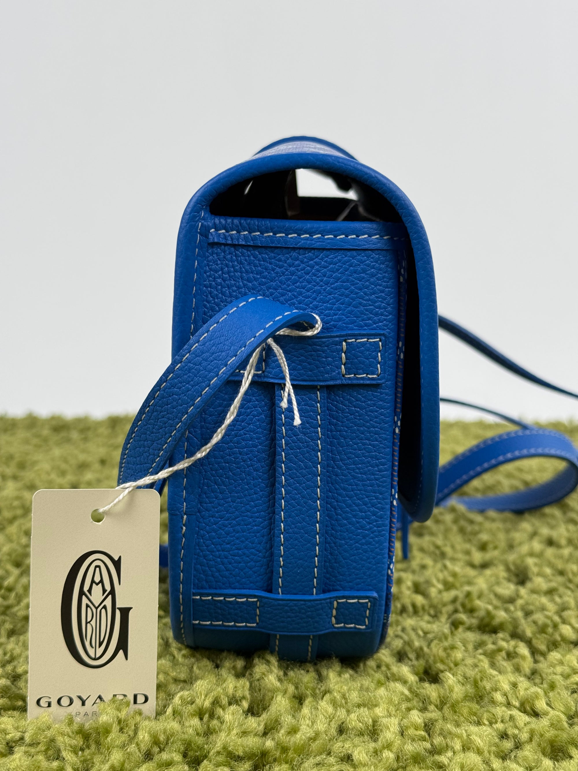 Borsa a tracolla belvedere goyard blu