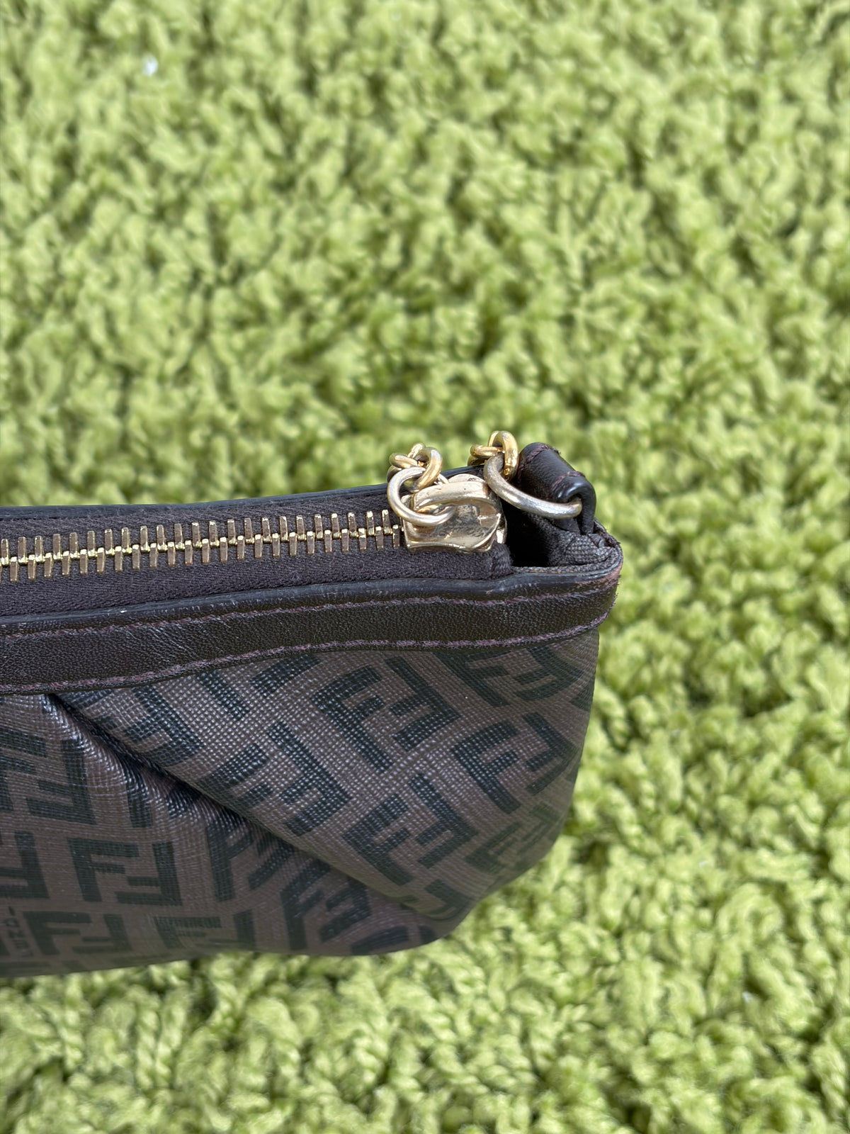 Borsa Fendi Baguette in tela Marrone