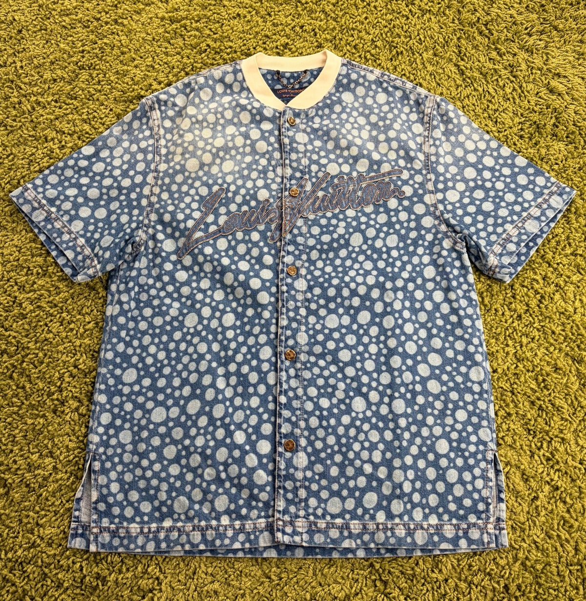 Camicia Louis Vuitton X Yayoi Kusama in Denim S - Second Hand Di Fiore