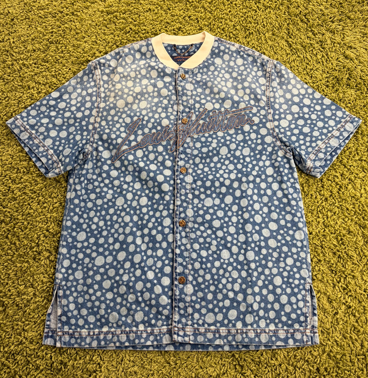 Camicia Louis Vuitton X Yayoi Kusama in Denim S