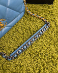 Borsa Chanel 19 Trapuntata in Pelle Azzurra