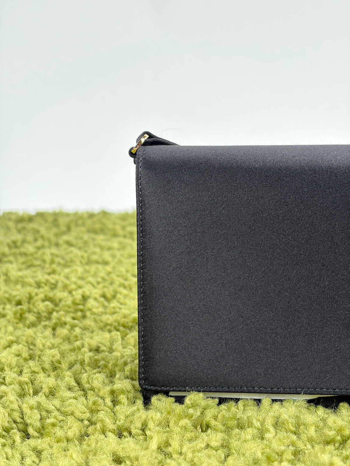 Borsa a spalla Prada Mini in raso Nero