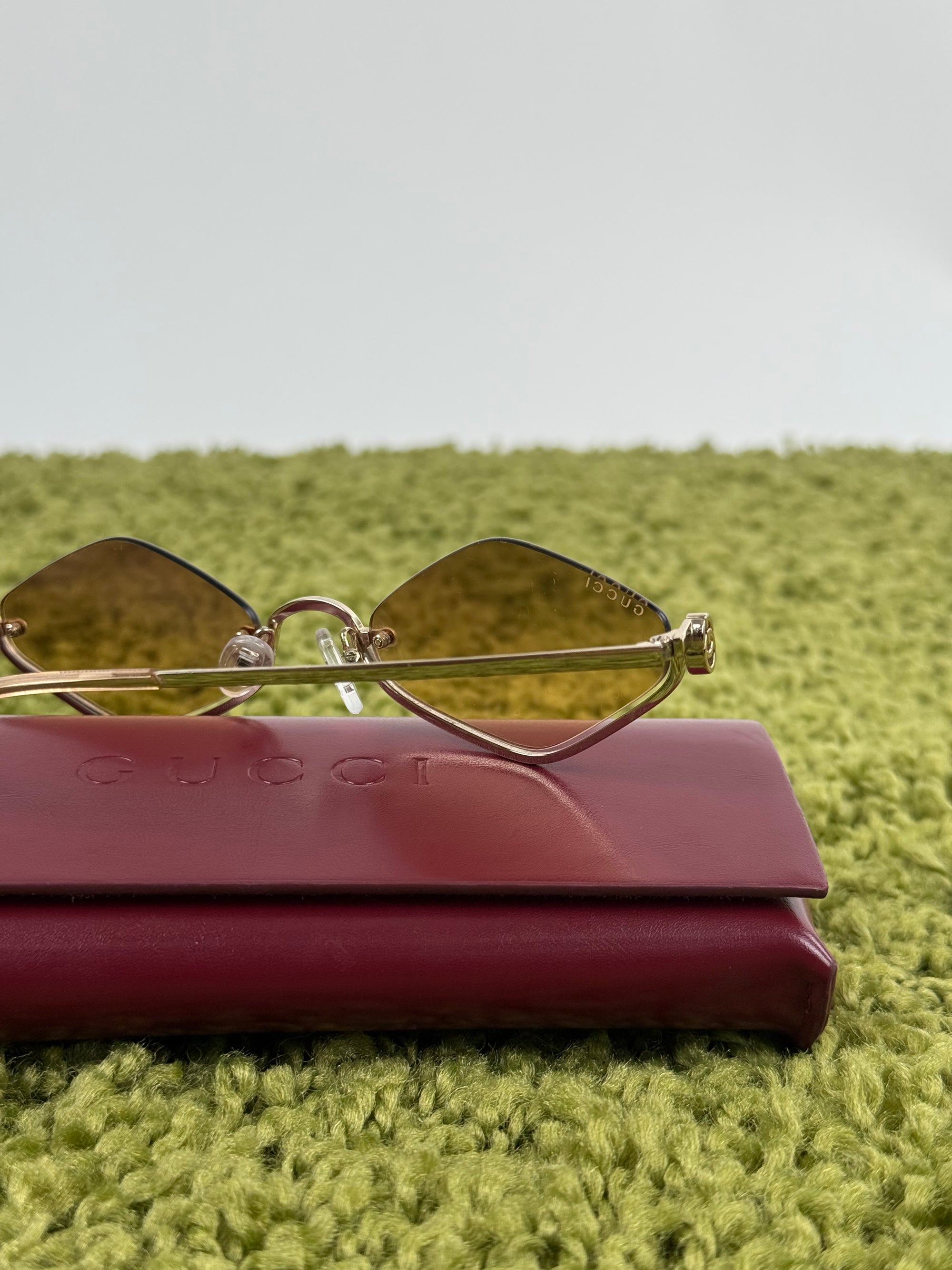 Occhiali Gucci con lenti geometriche