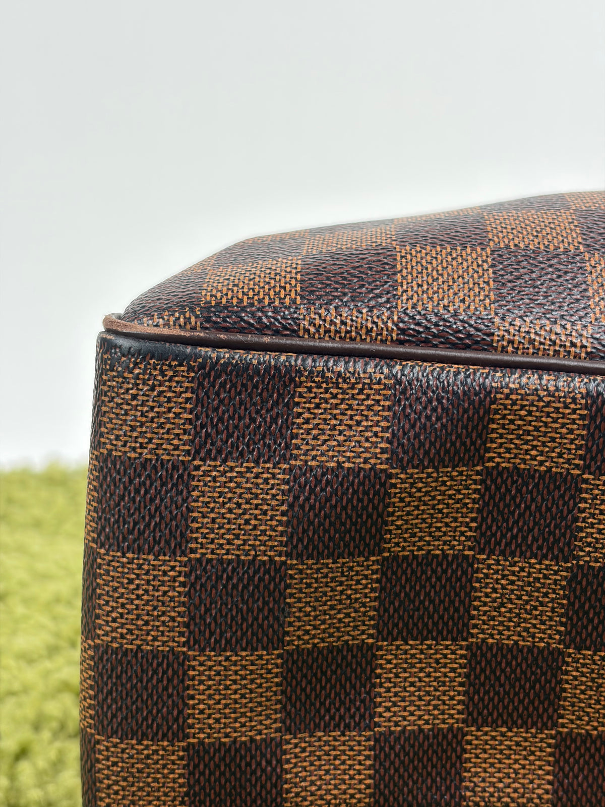 Beauty Case Louis Vuitton in tela Damier Marrone