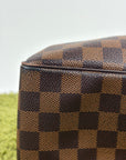 Beauty Case Louis Vuitton in tela Damier Marrone