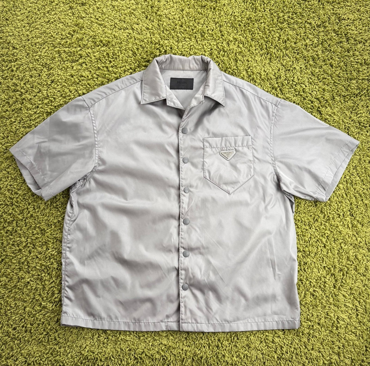 Camicia Prada In Re-Nylon grigio L - Second Hand Di Fiore