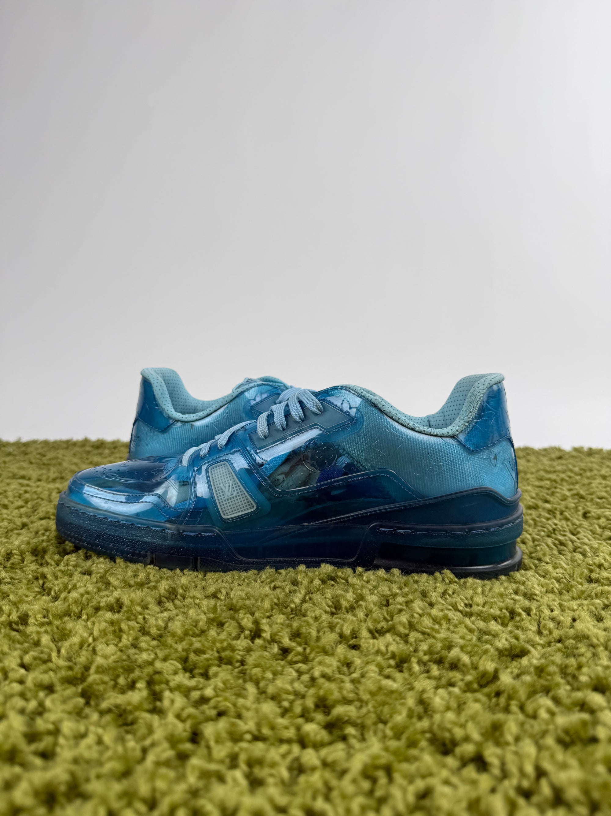 Louis Vuitton Trainer trasparente azzurra 8