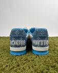 Louis Vuitton Trainer in Denim Azzurra 8
