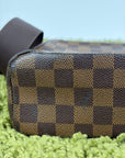 Marsupio Louis Vuitton Olav PM in tela Damier Marrone