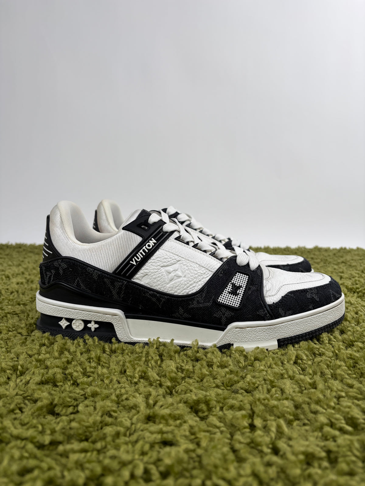 Louis Vuitton Trainer In Denim Nera  8.5