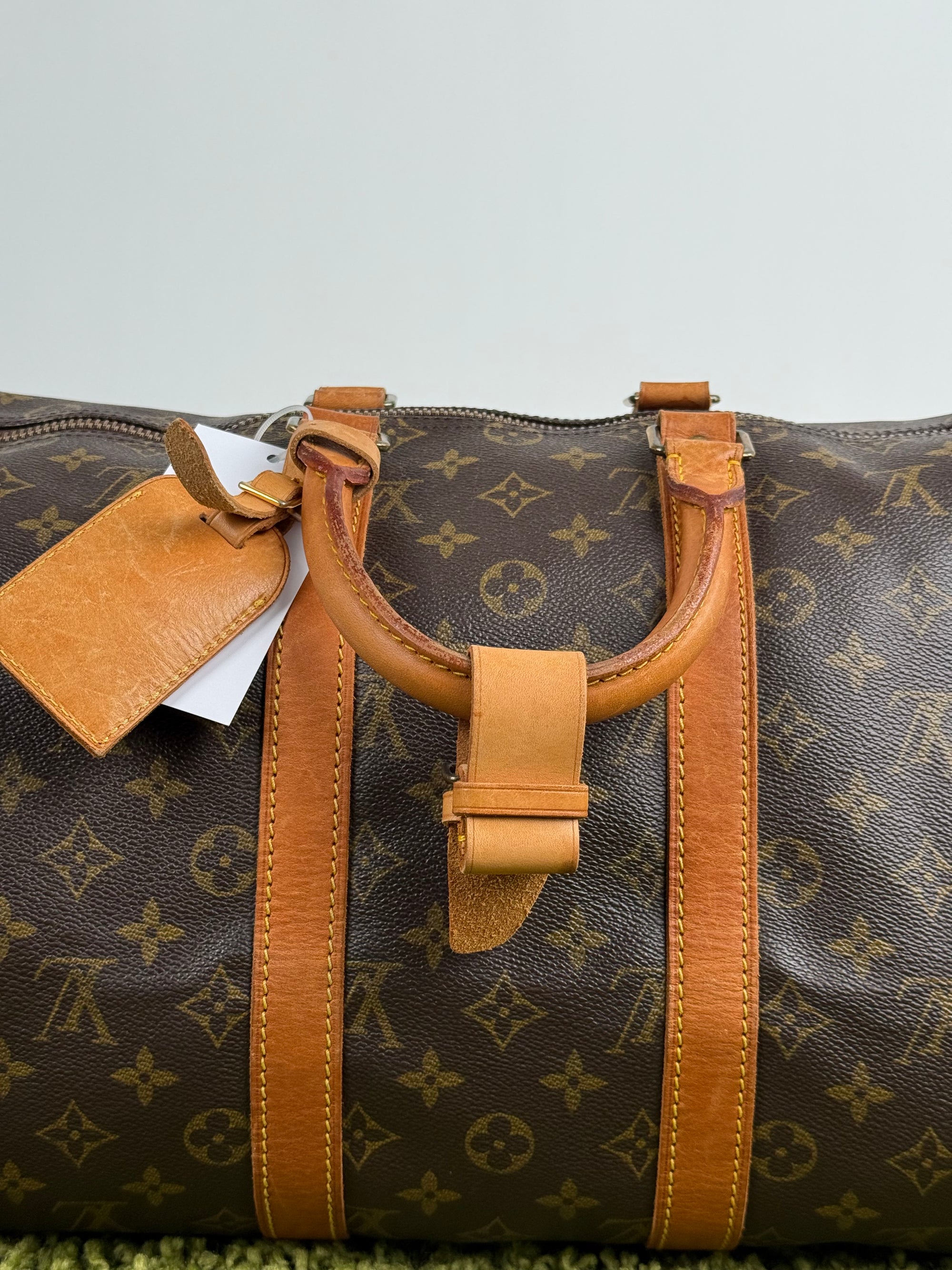 Borsone Keepall Louis Vuitton Marrone Vintage 1998 45