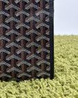 Pochette Goyard Jouvence MM in tela Goyardine Nera