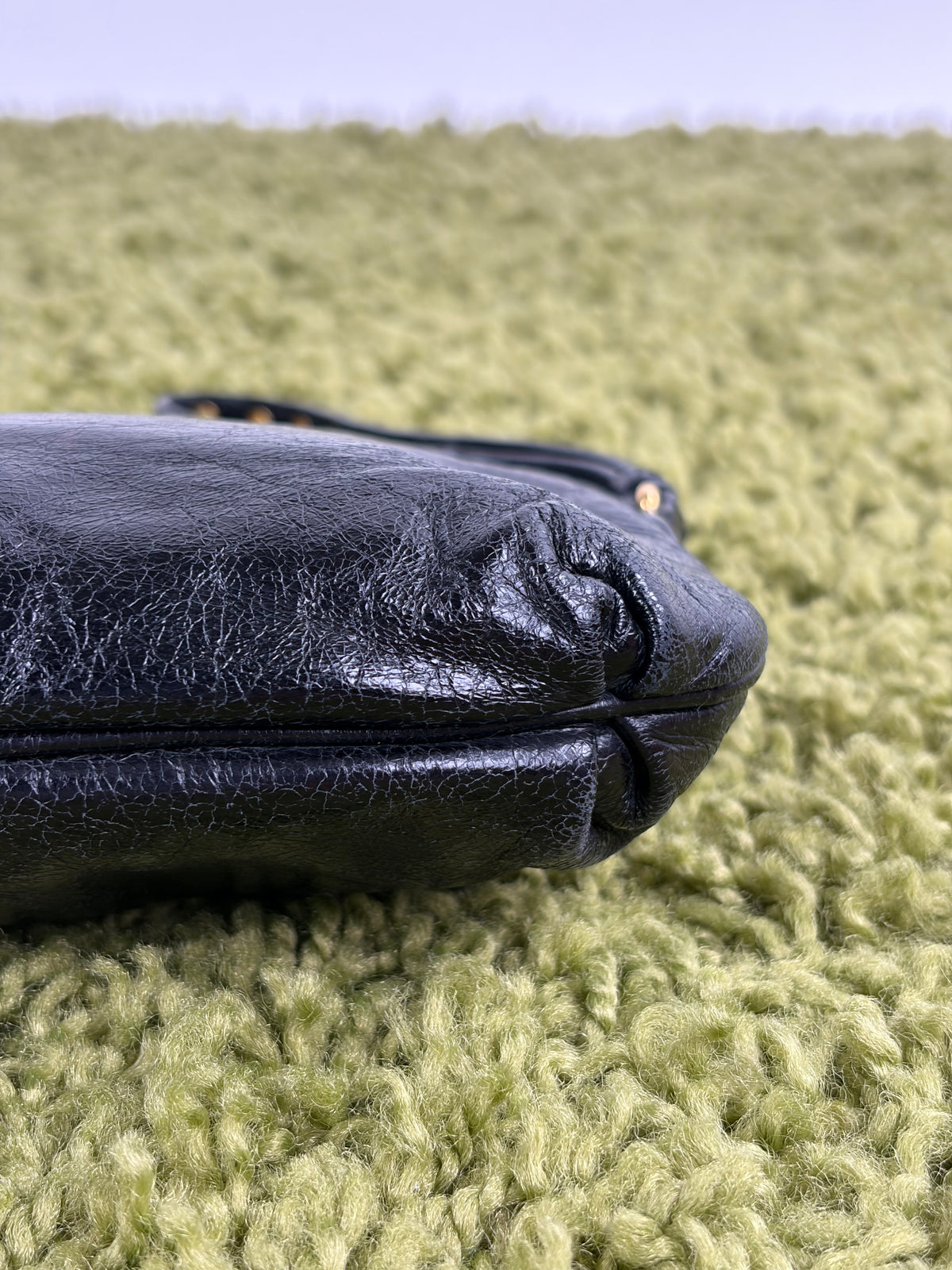 Borsa Miu Miu Pour Accessories Vitello Shine Sac Nera