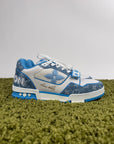 Louis Vuitton Trainer In Denim Azzurra 8