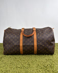 Borsone da viaggio Keepal Louis Vuitton Marrone