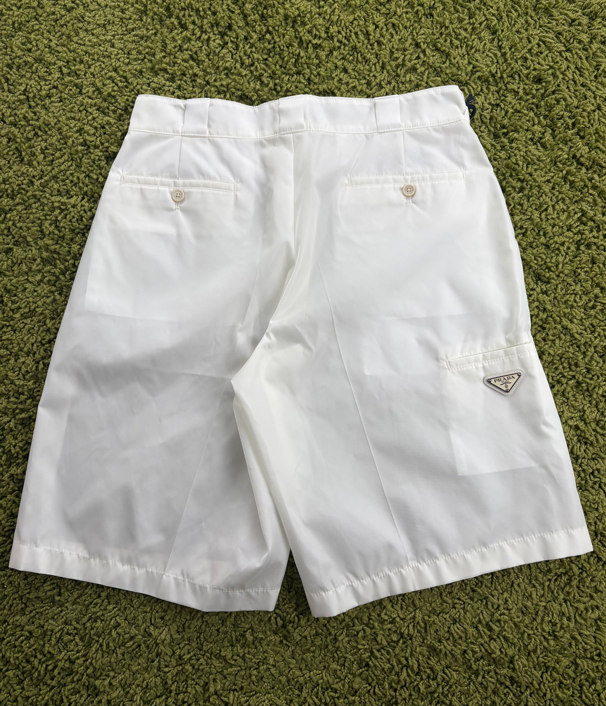 Pantaloncino Prada Bianco in Nylon 48