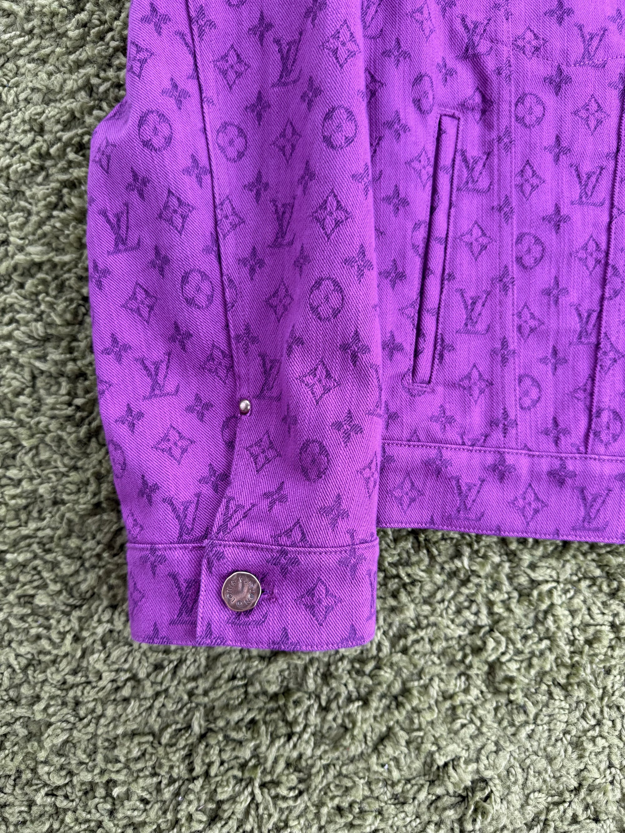 Giacca Monogram in denim Viola Louis Vuitton 54