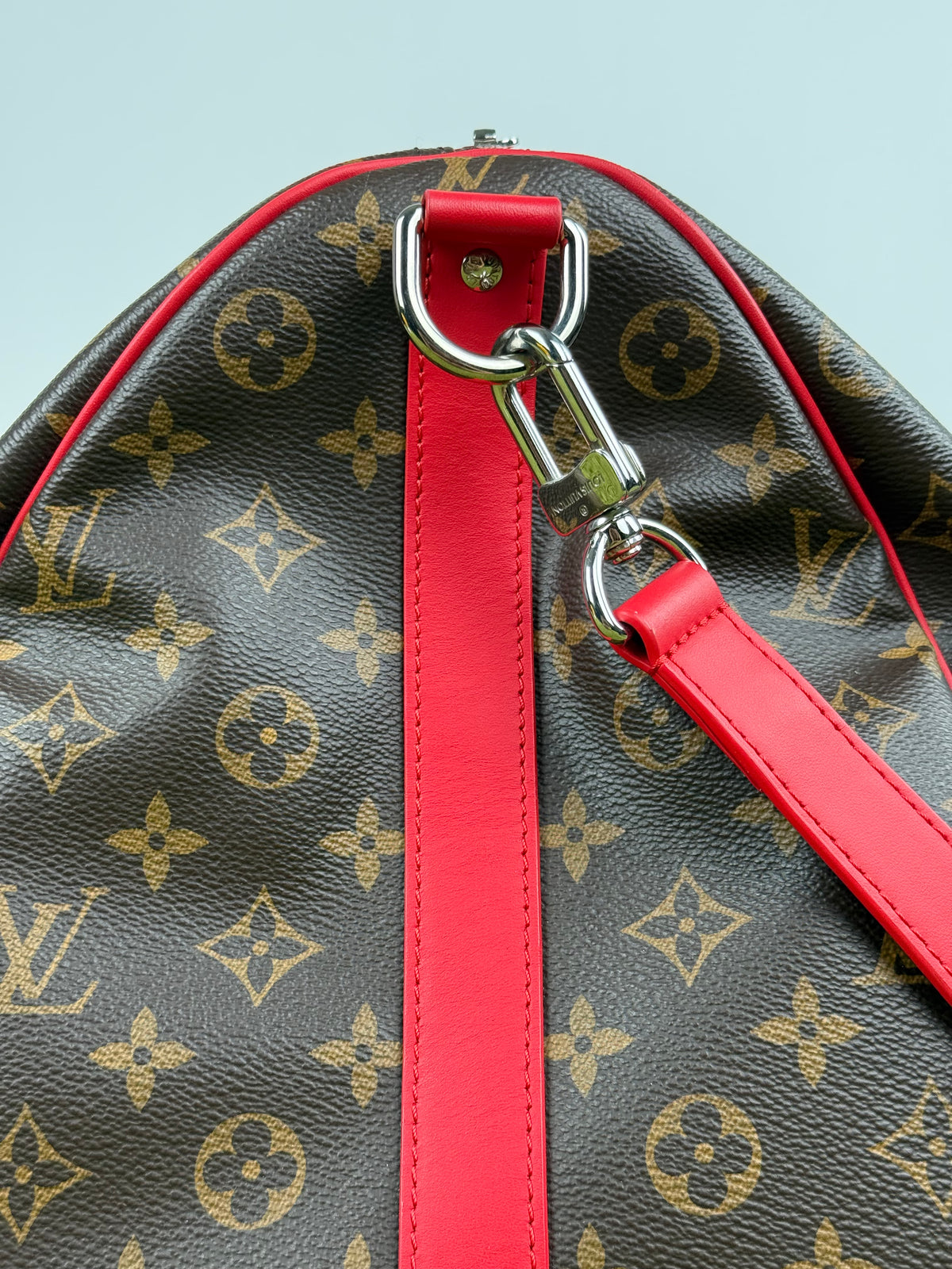 Keepall Bandoulière 45 Louis Vuitton Marrone Rosso