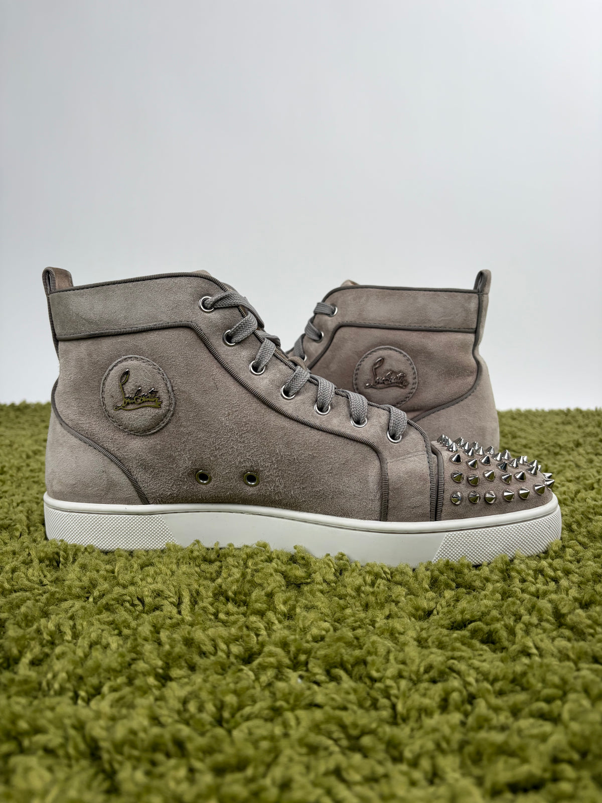 Christian Louboutin Spikes High Grigia 43.5