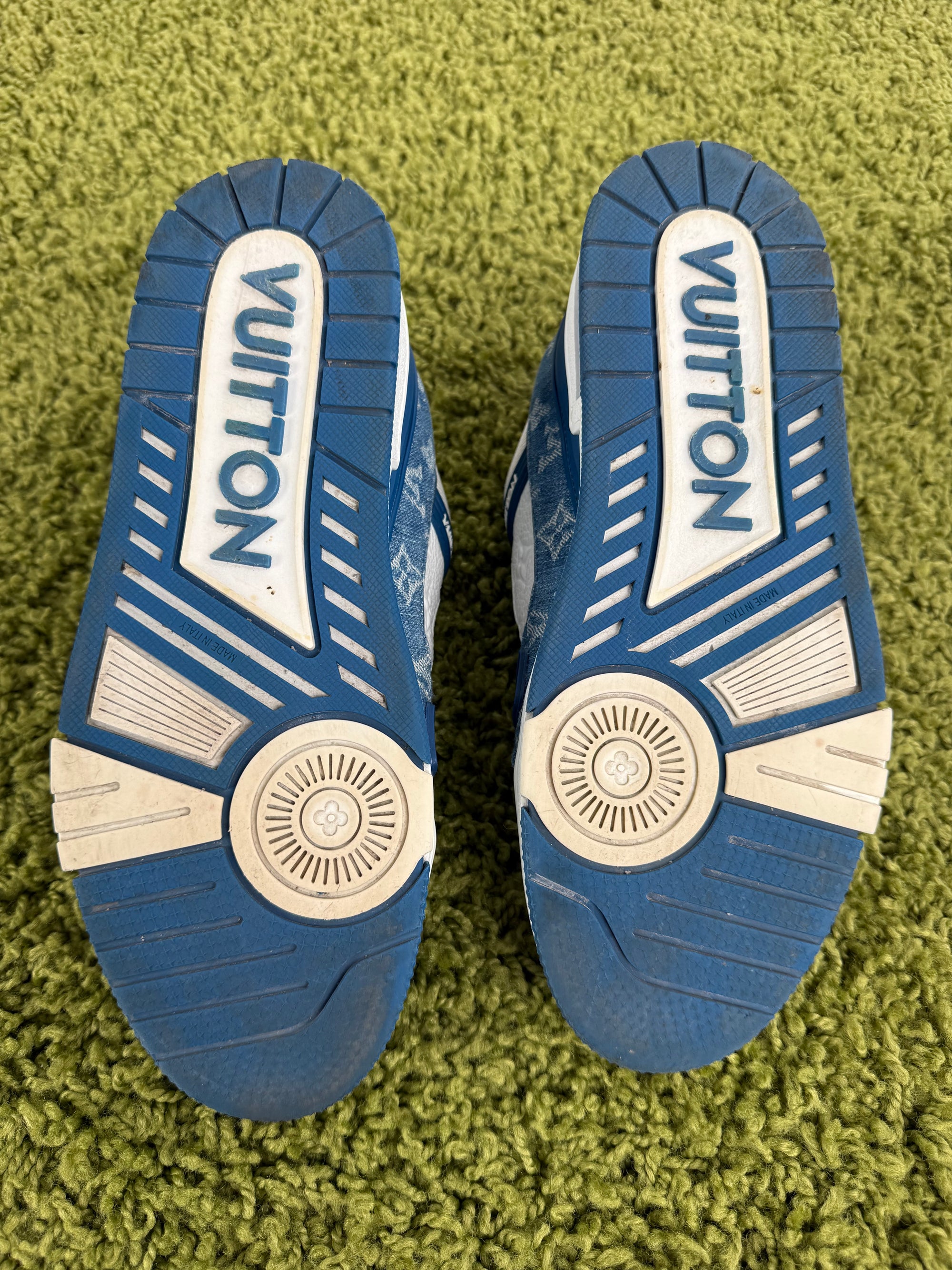 Louis Vuitton Trainer In Denim Blu 8