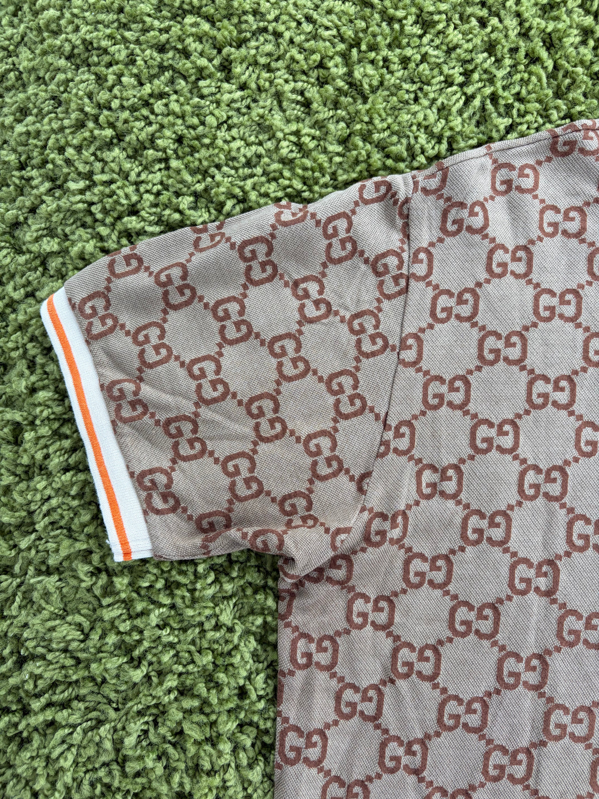 Polo Gucci in jacquard Beige XXL