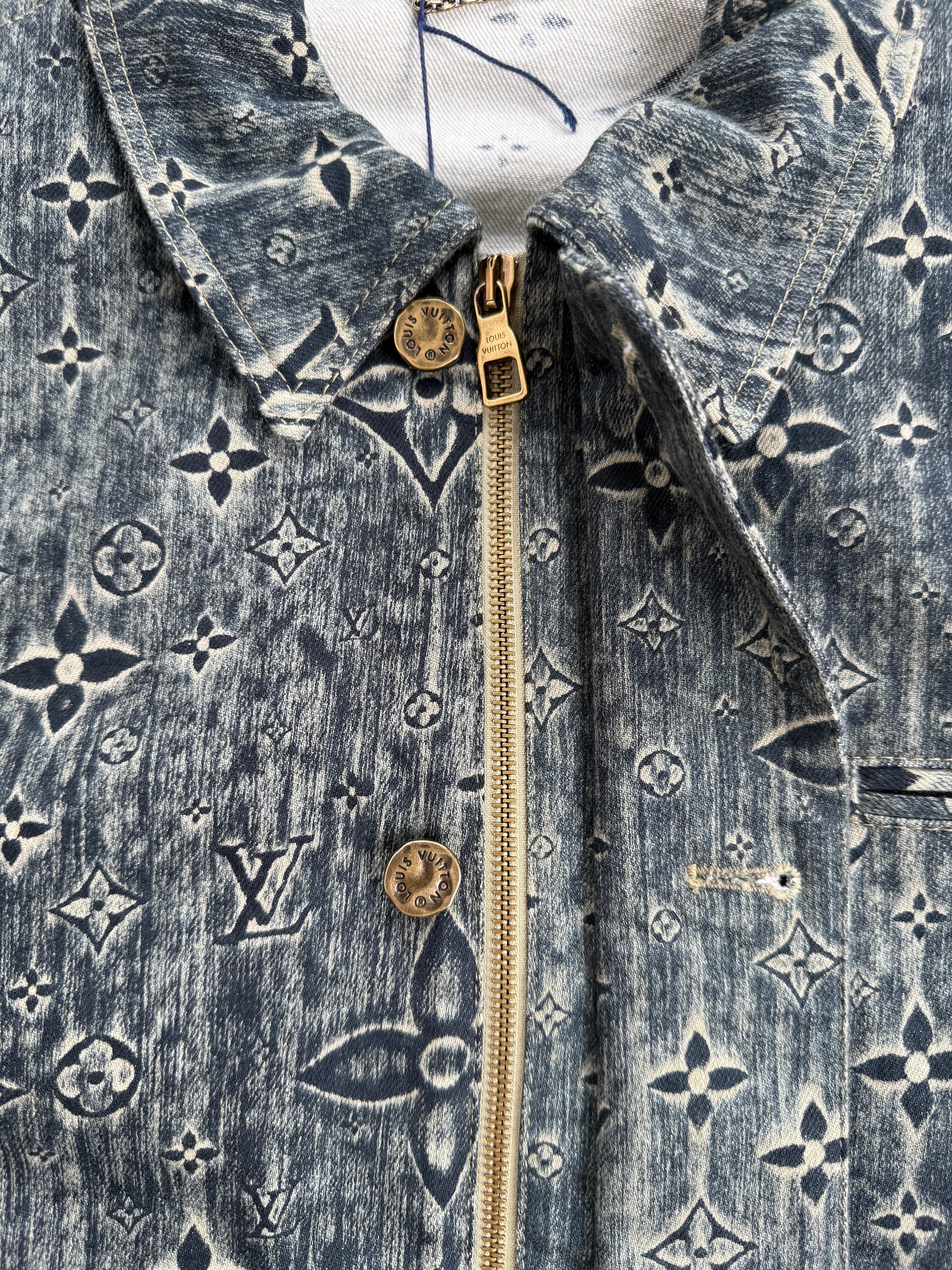 Giacca Monogram in denim Louis Vuitton 50
