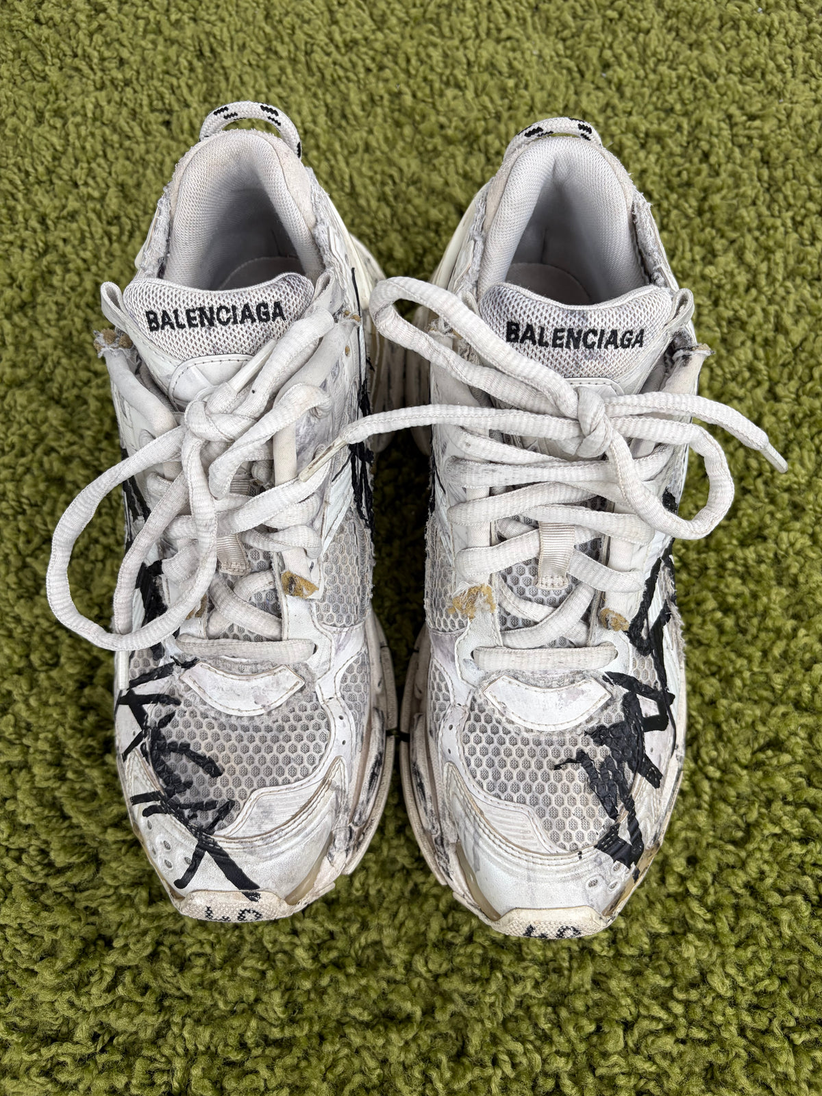 Balenciaga Runner Graffiti Grigio 40