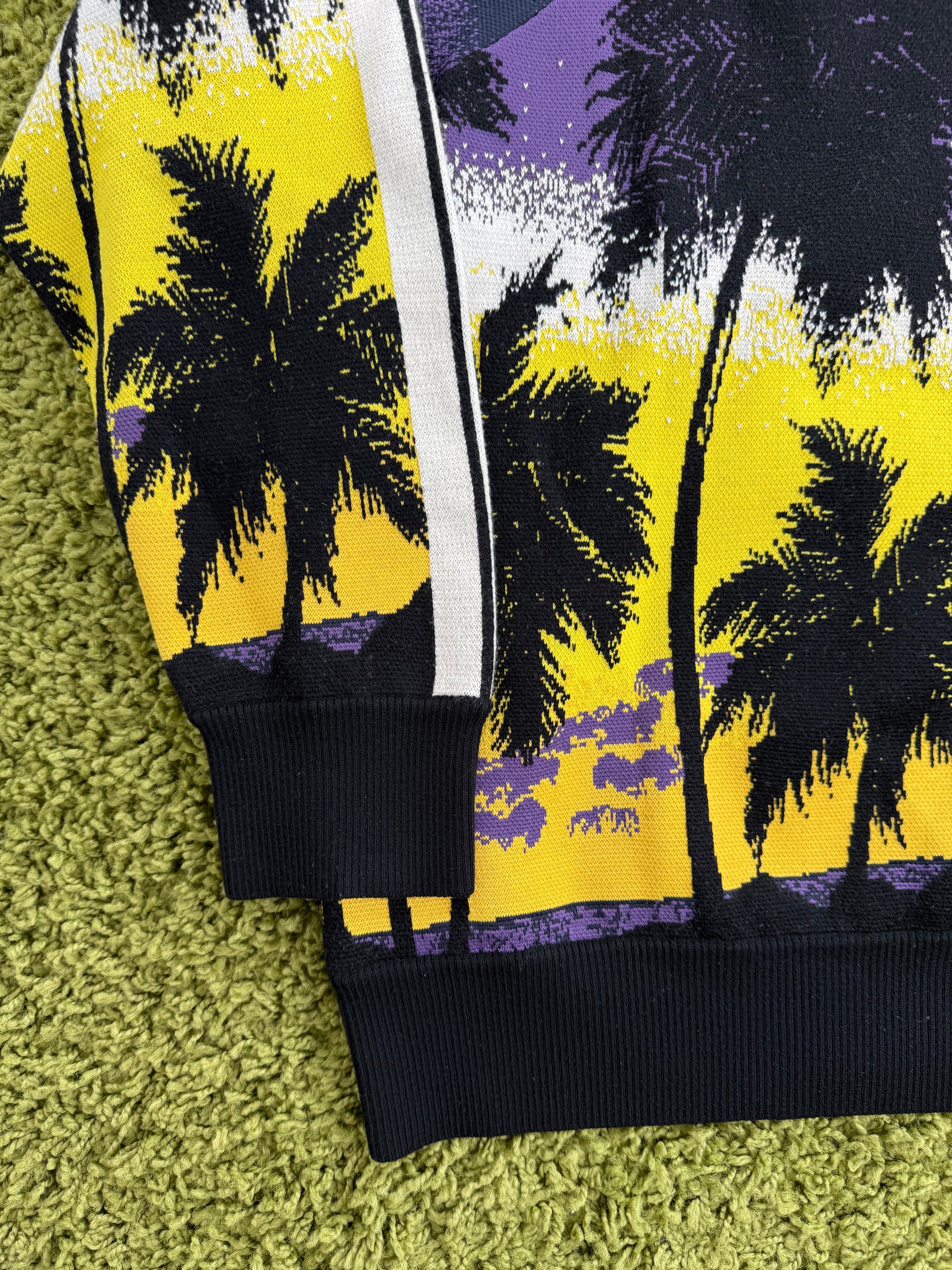Felpa Sunset Palm Angels Nera Multicolor L