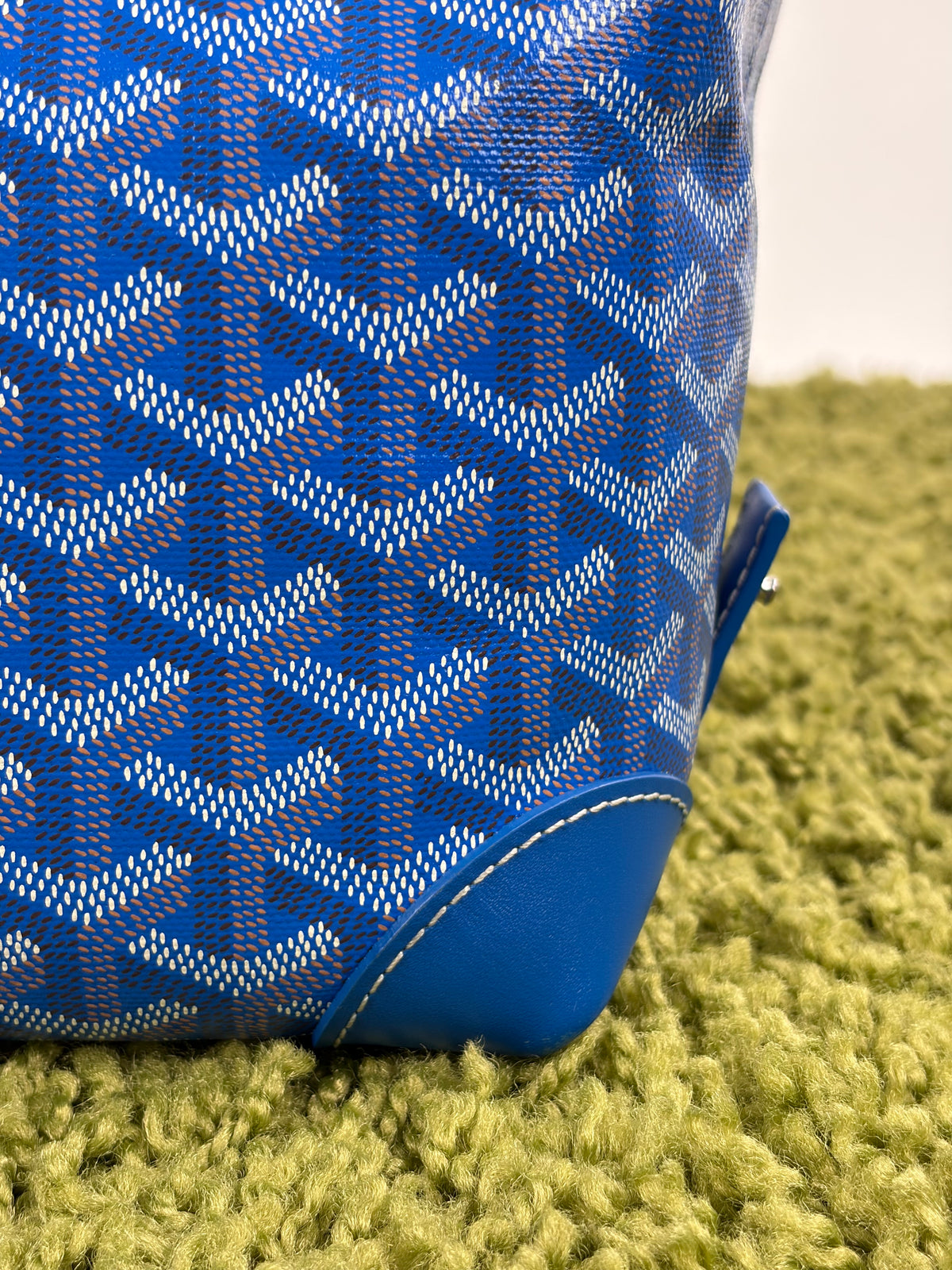 Beauty Case Boeing Goyard in tela Goyardine Blu