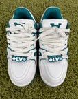 Louis Vuitton Trainer Maxi Bianca Verde 7.5