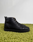 Christian Louboutin Pelle nera spike sneaker 43
