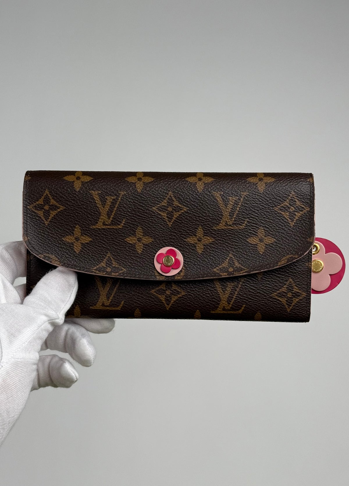 Portafoglio Emily Bloom Flower Louis Vuitton Marrone