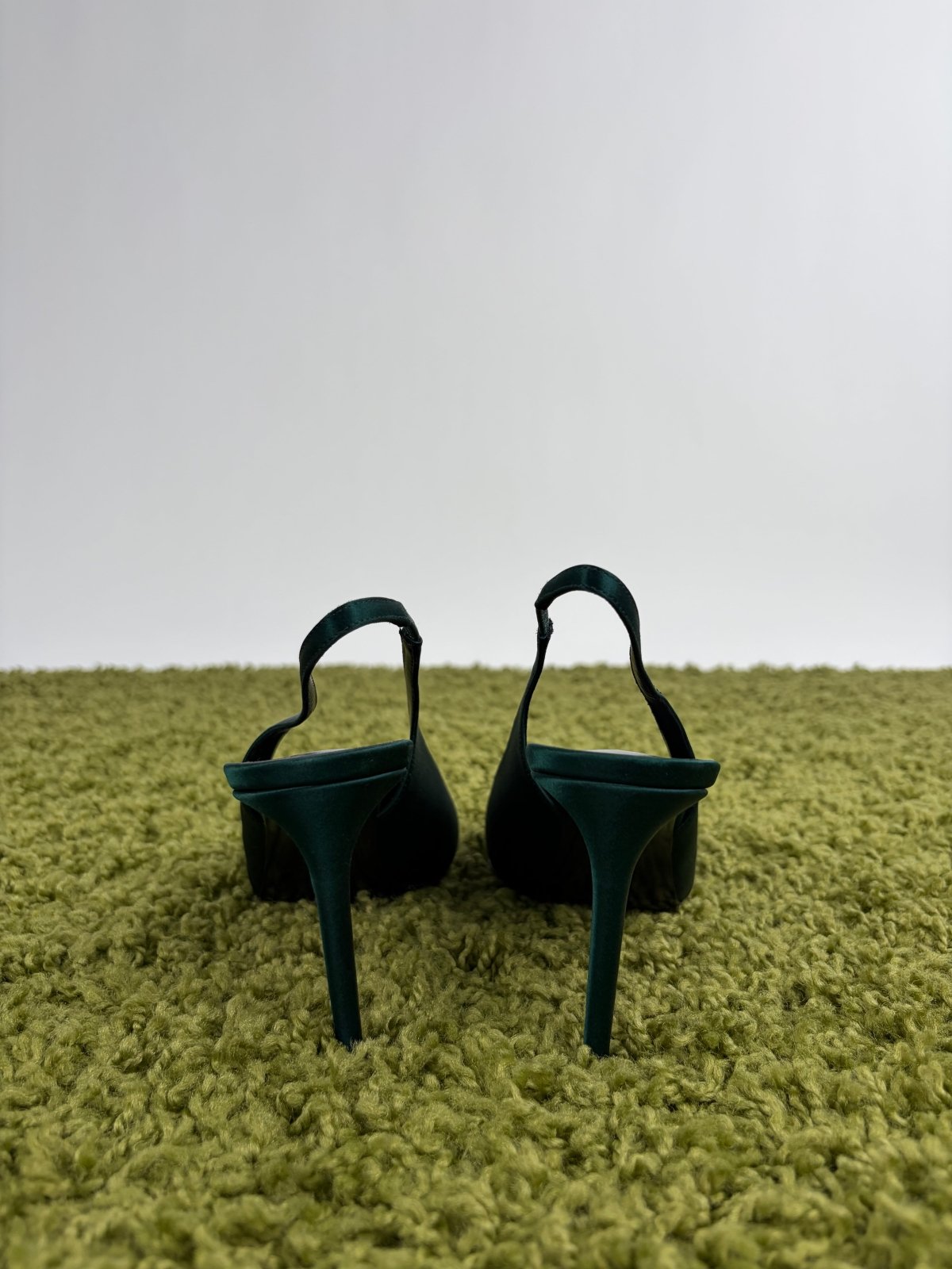 Tacchi Saint Laurent Size 39 verdi smeraldo - Second Hand Di Fiore