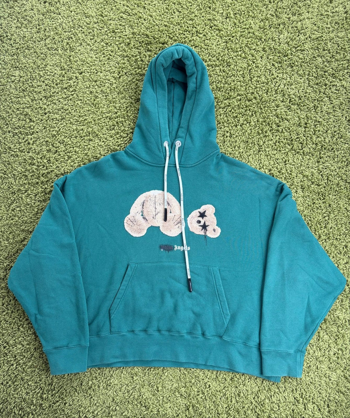 Felpa Palm Angels Teddy Bear Verde XL - Second Hand Di Fiore