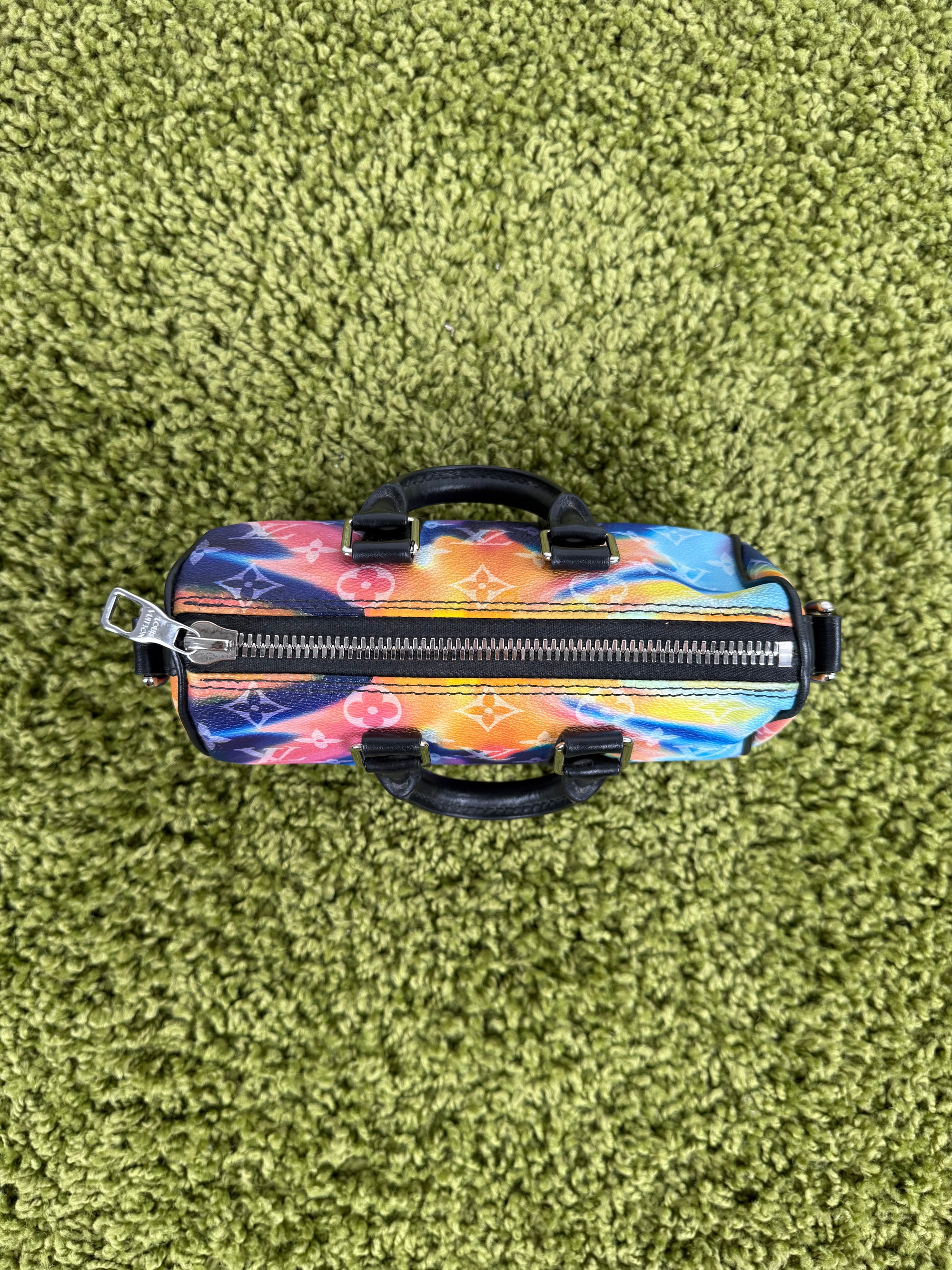 Borsa Mini Keepall Louis Vuitton Multicolore a tracolla