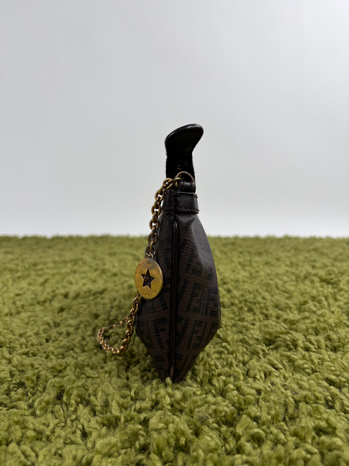 Borsa Fendi Baguette in tela Marrone