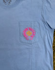 T-Shirt Chrome Miami Exclusive Horseshoe Hearts Azzurro L
