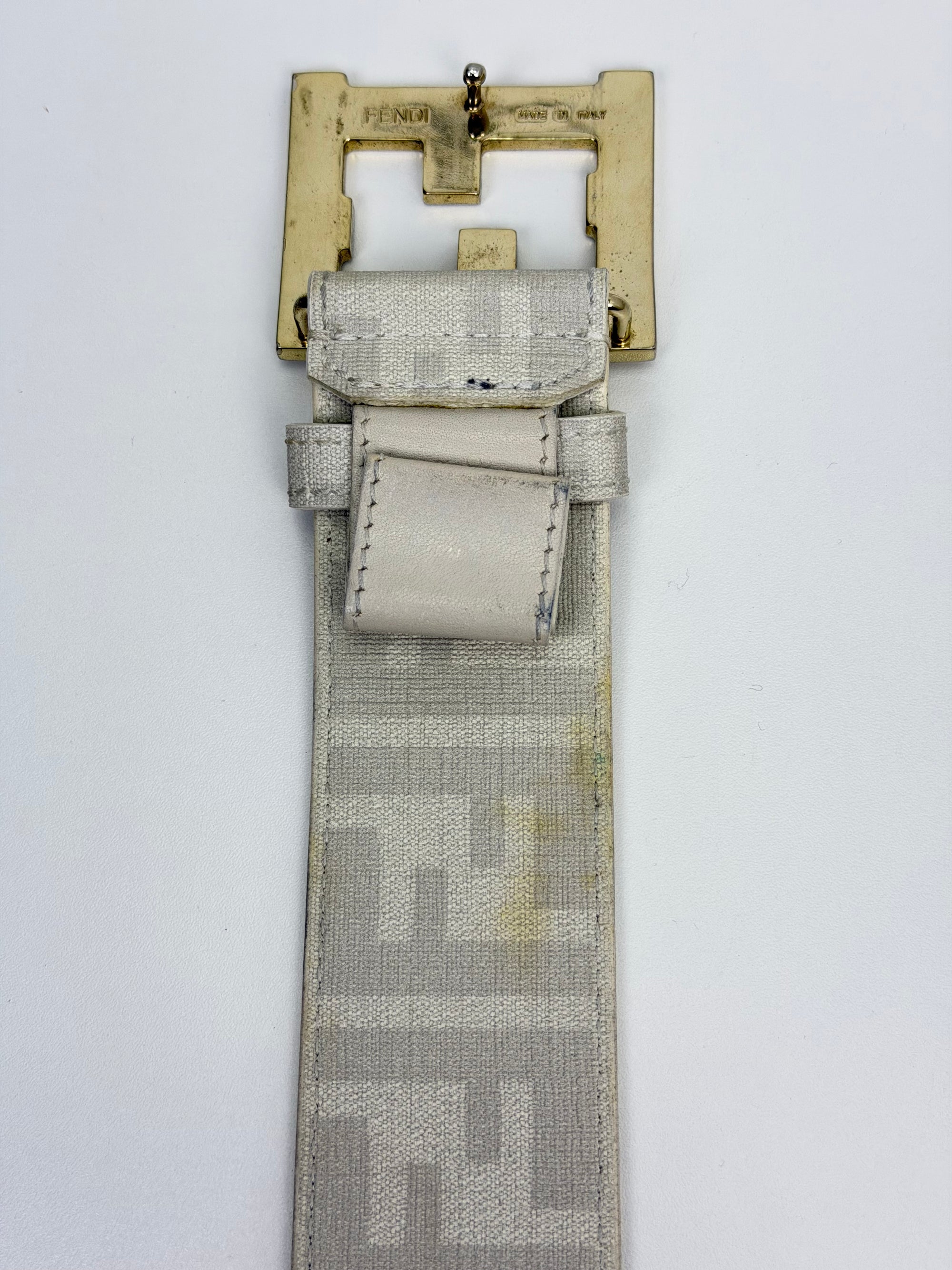 Cintura Fendi bianca