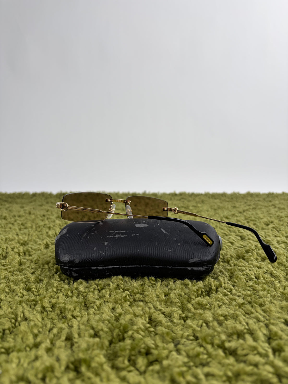 Occhiali da sole Rimless Cartier CT0271S oro