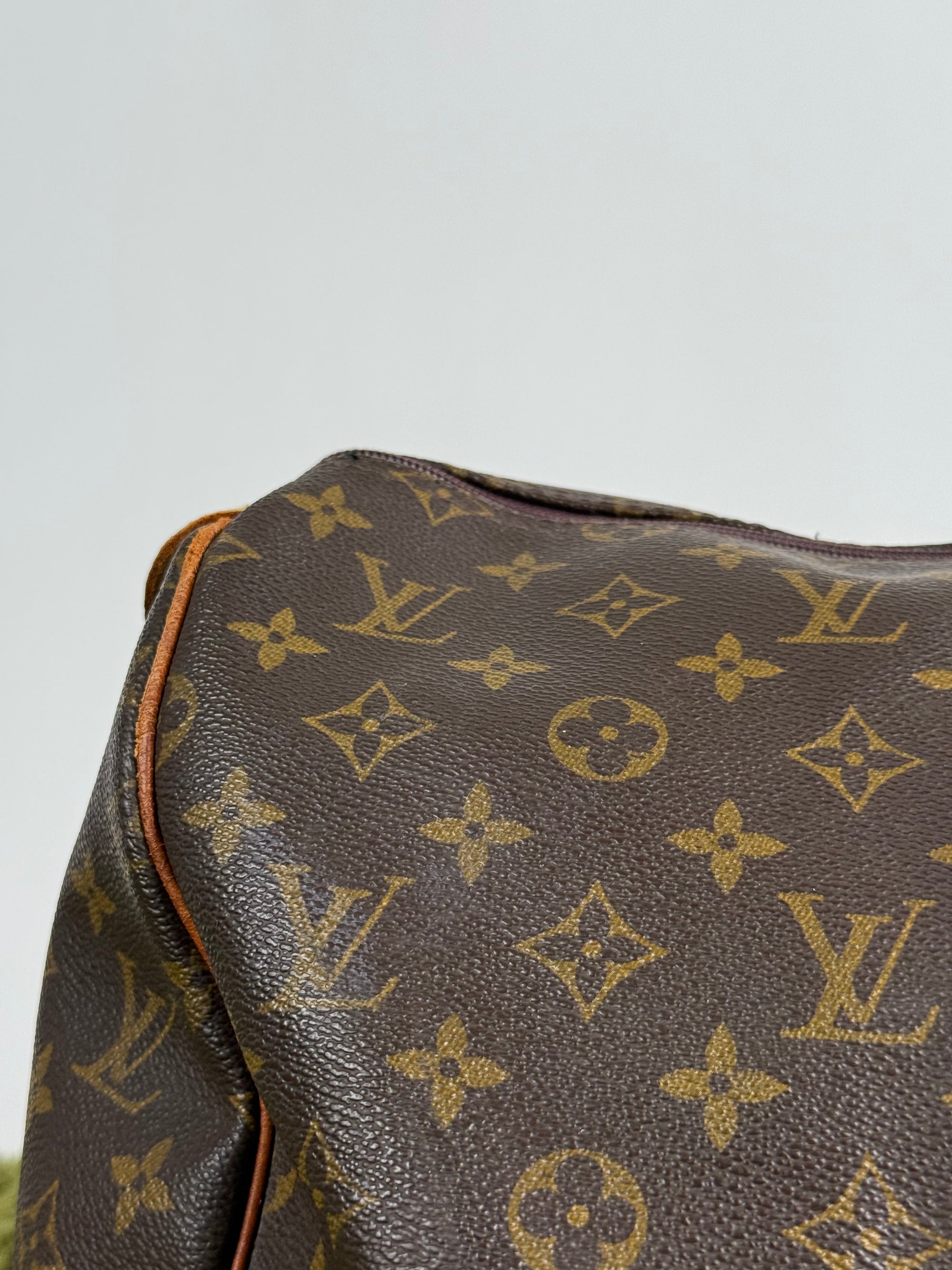 Borsone Keepall Louis Vuitton 55 vintage Marrone