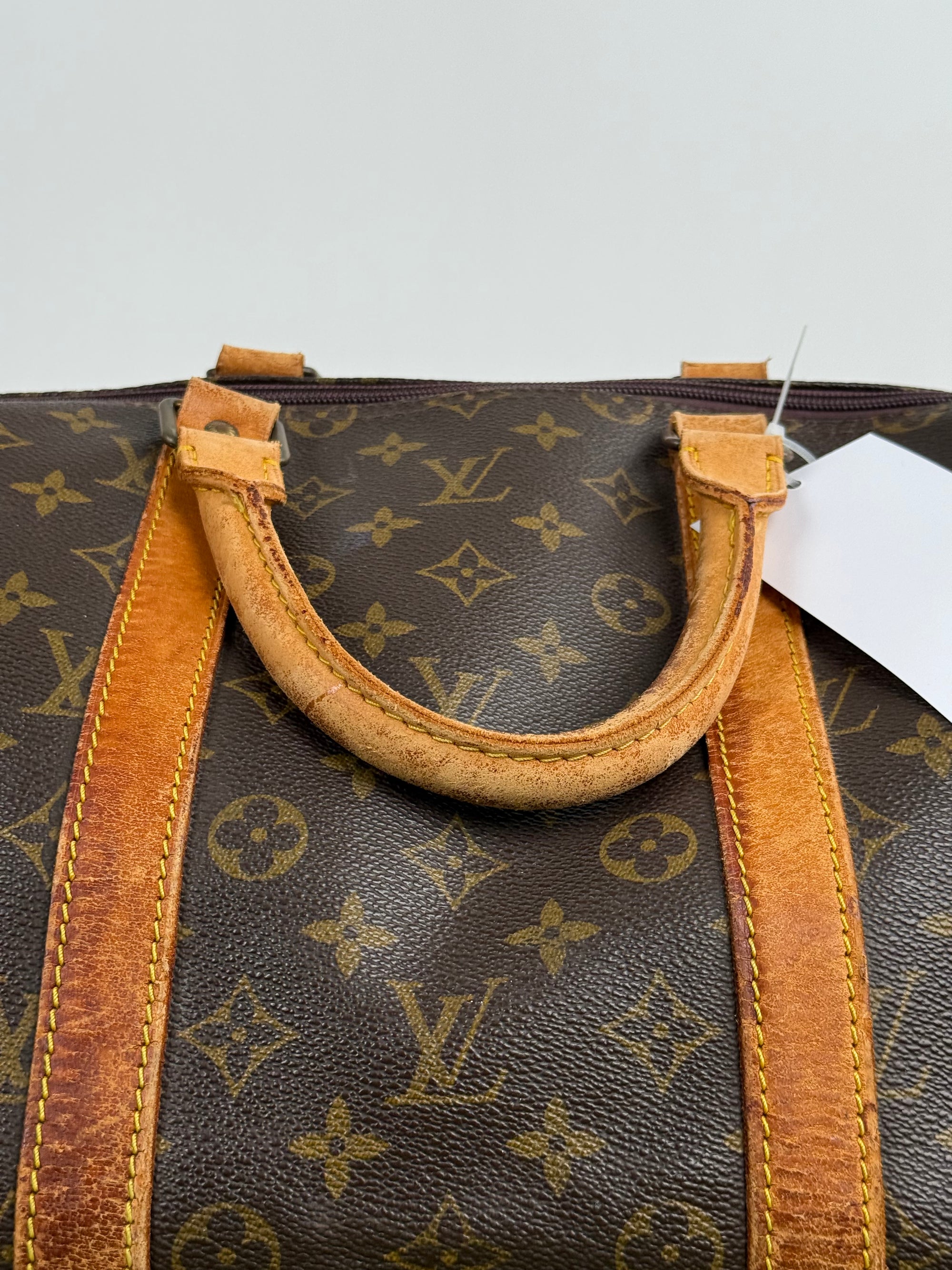 Borsone Keepall Louis Vuitton 55 vintage Marrone