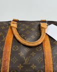 Borsone Keepall Louis Vuitton 55 vintage Marrone