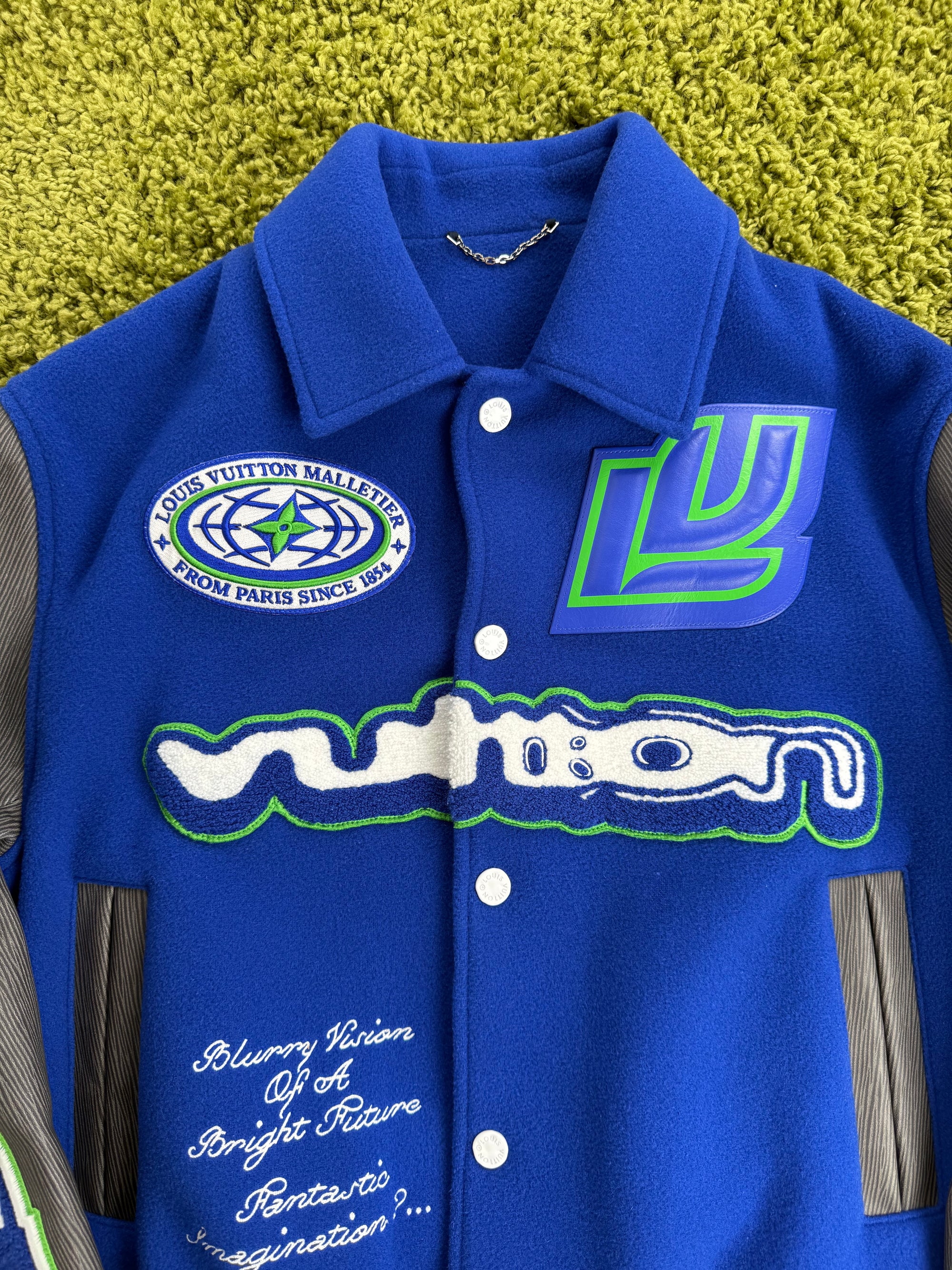 Varsity Blouson Louis Vuitton Blu Multicolor 46