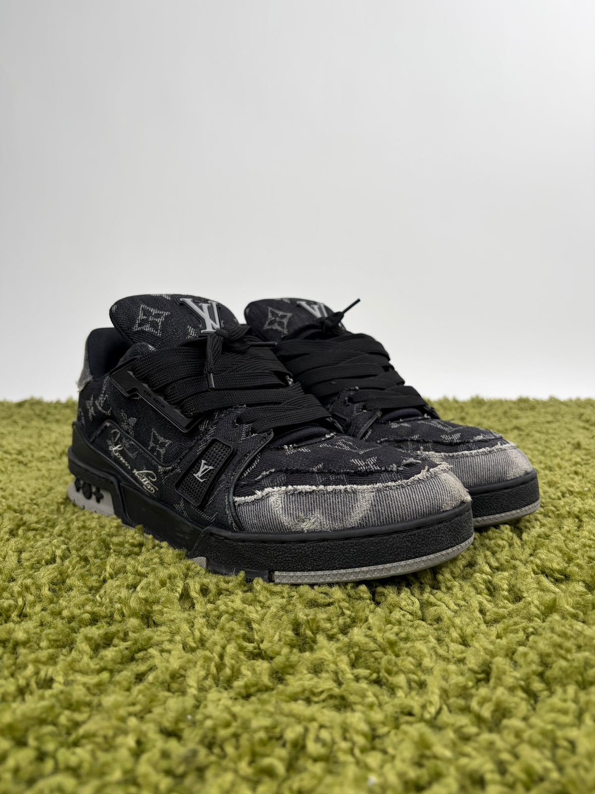 Louis Vuitton Trainer In Denim Nera 6
