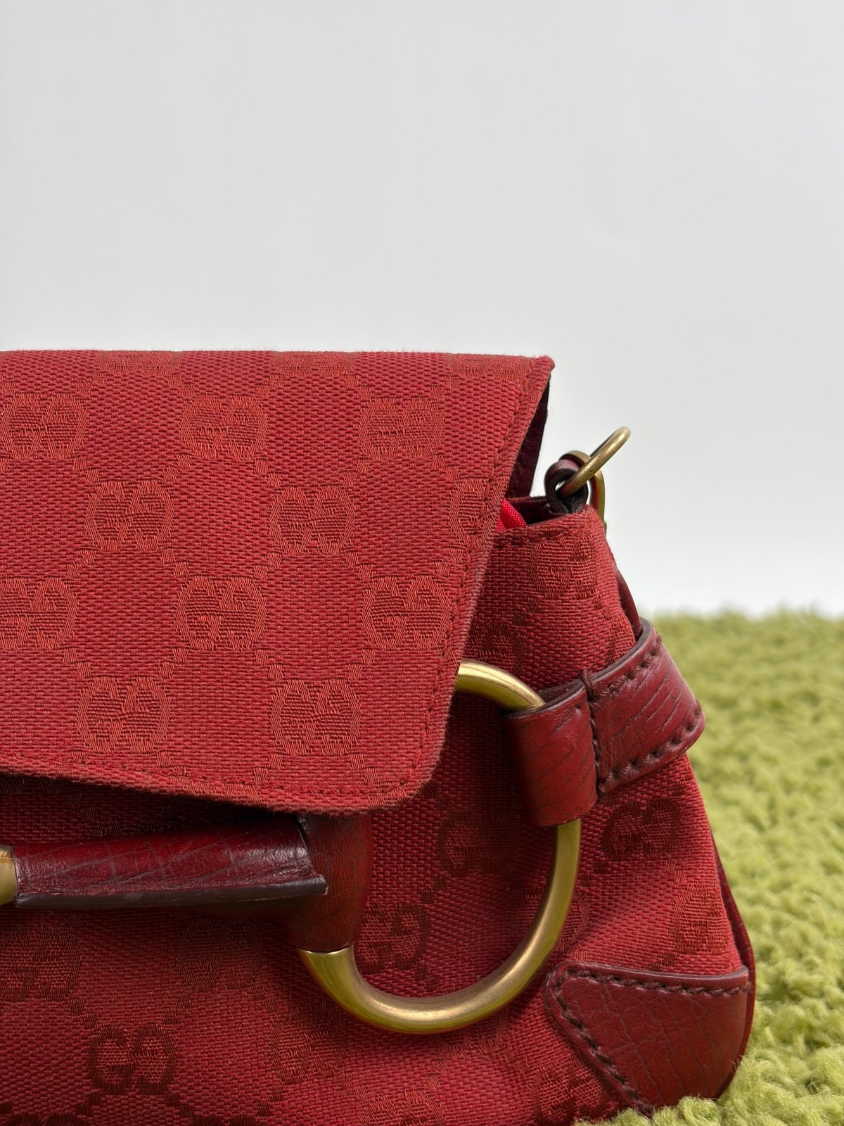 Borsa Gucci Horsebit Chain Rossa - Second Hand Di Fiore