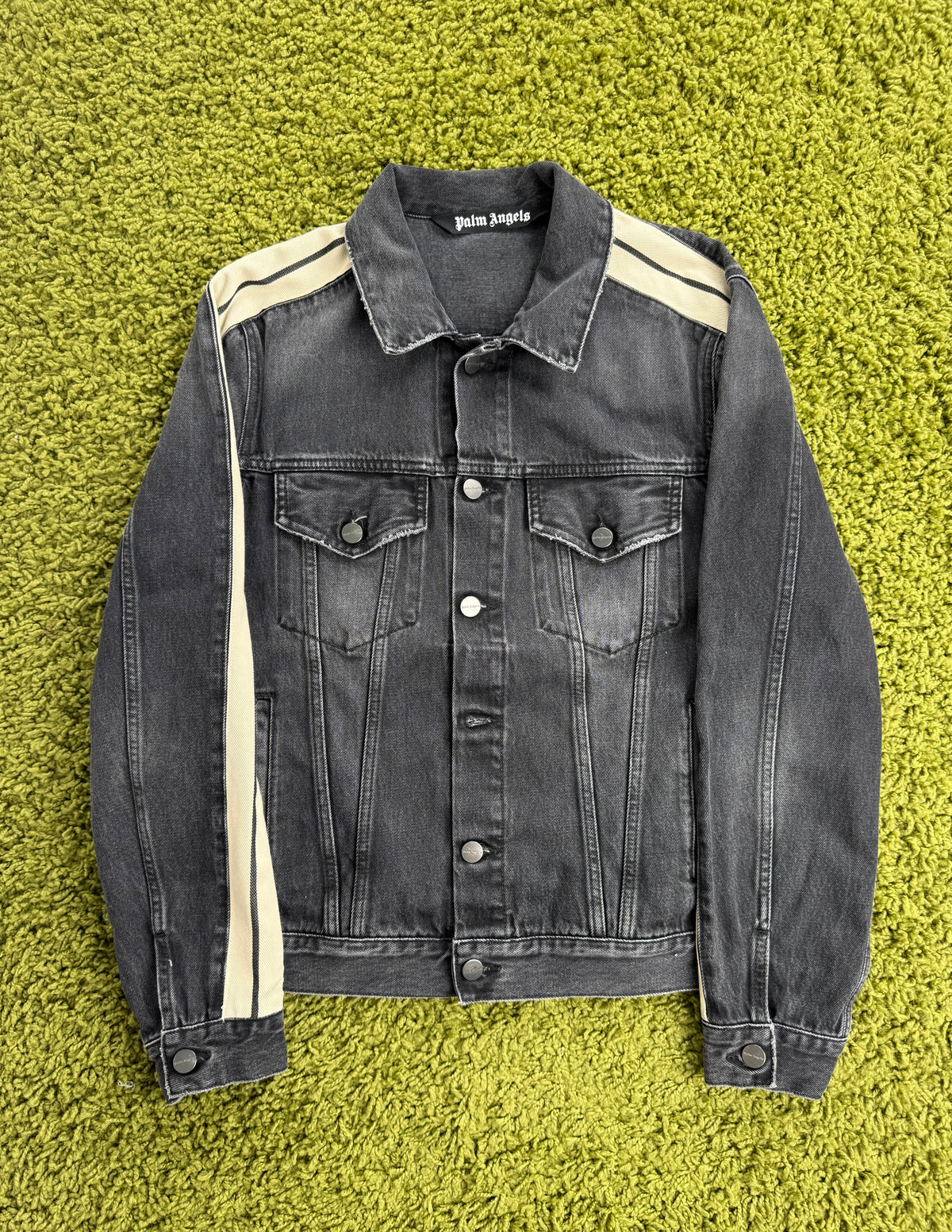 Completo Palm Angels In Denim Nero Giacca S Jeans M