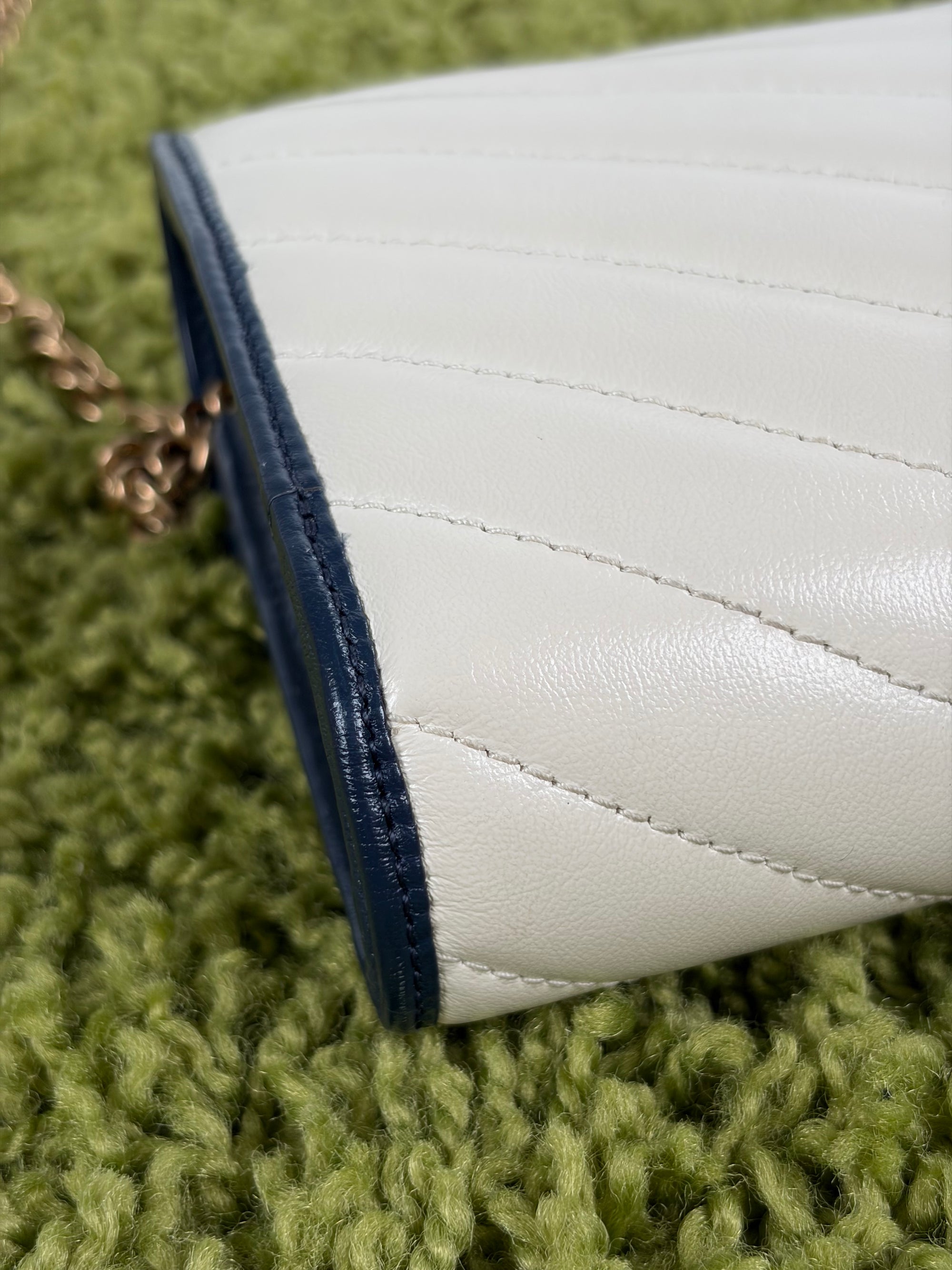 Borsa Gucci panna e blu